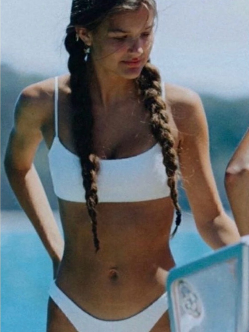 Triangl ribbed bikini with belt bag